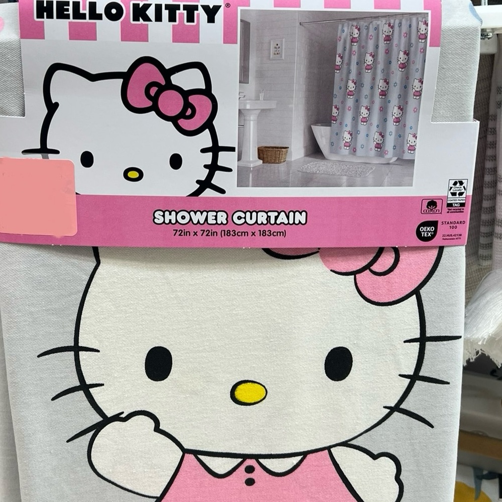Hello kitty shower curtain